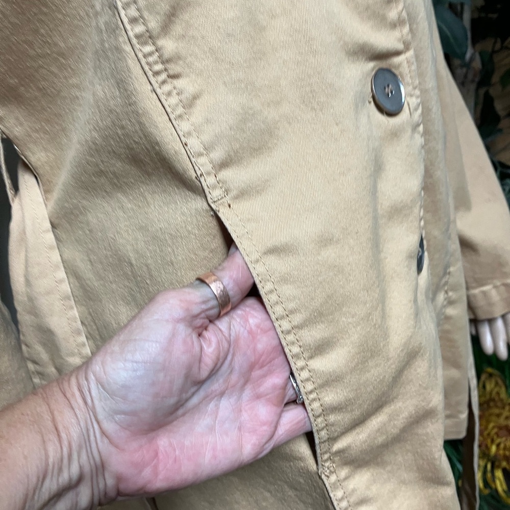 DG2 by Diane Gilman Women's Camel Trench Coat - Picture 7 of 9
